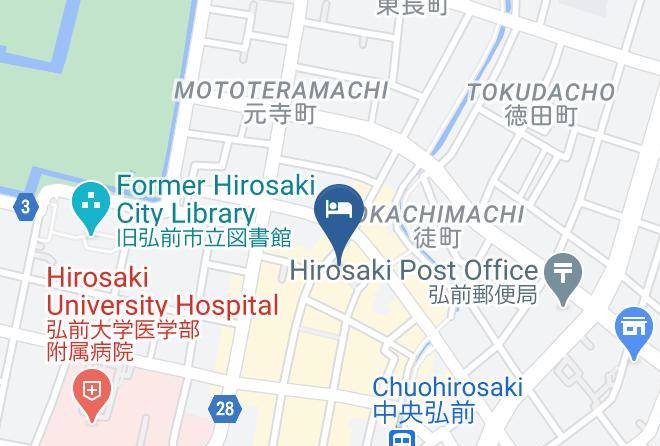 Hirosaki City - Abo Onsen Minshuku Maps