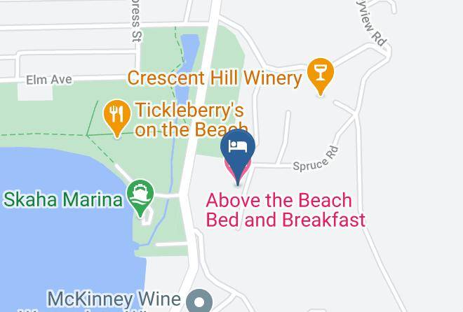 Okanagan Similkameen - Above The Beach Bed And Breakfast Maps