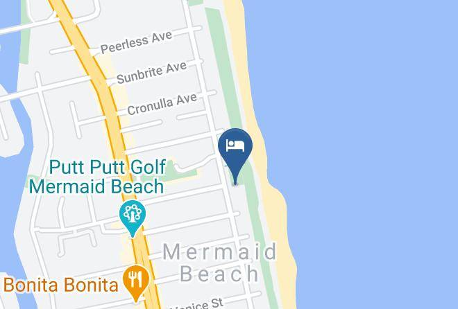 Absolute Beachfront Family Holiday Home Map