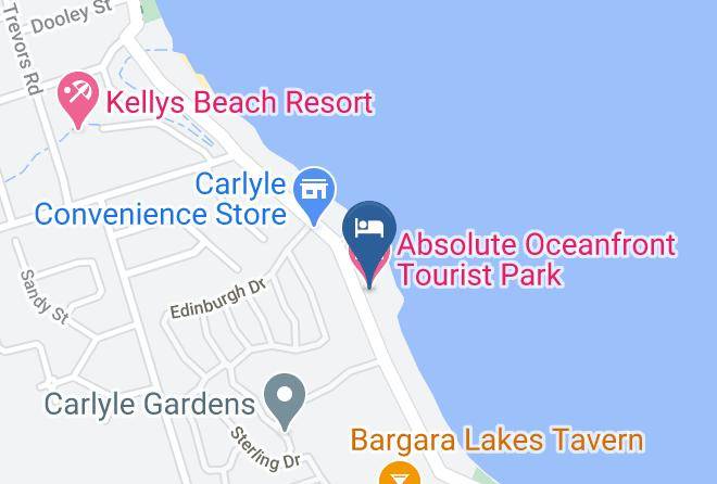 Bundaberg - Absolute Oceanfront Tourist Park Maps