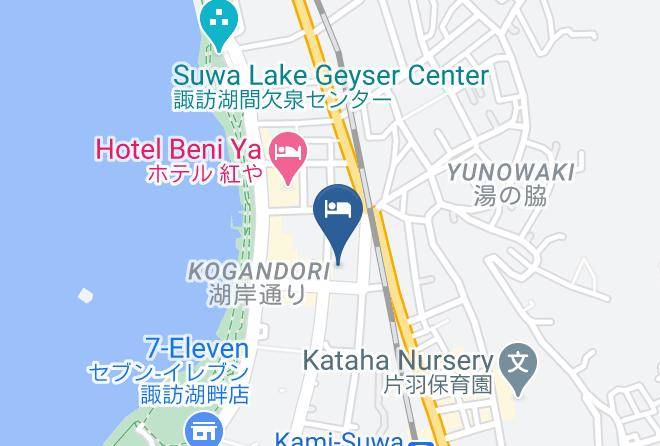 Suwa City - Aburaya Ryokan Maps