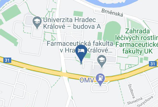 Hradec Kralove - Academic House Hotel Maps