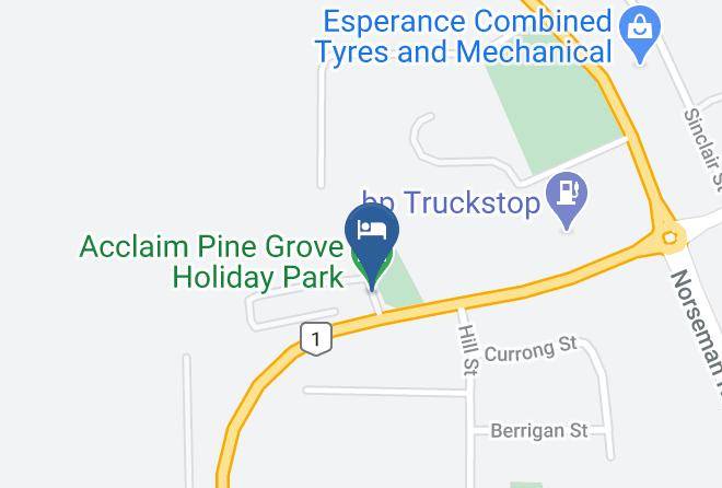Esperance - Acclaim Pine Grove Holiday Park Maps