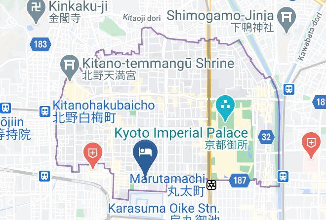 Kyoto City Kamigyo Ward - Accommodation Kyotokko Maps