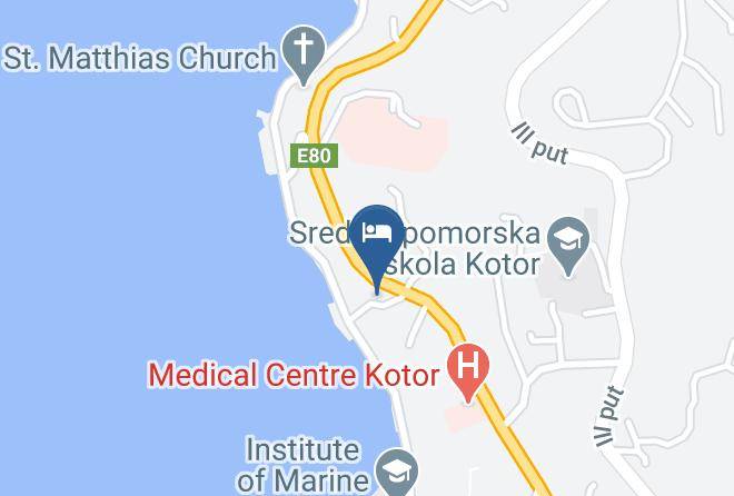 Kotor - Accommodation Marija 2 Maps