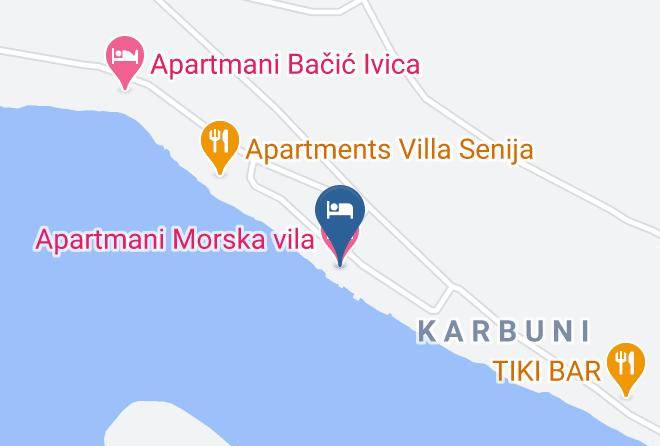Blato - Accommodation Morska Vila Maps