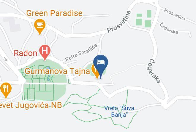 Nisava District - Accommodation Radonjic Maps