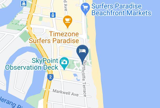 Gold Coast - Accor Vacation Club Legends Hotel Surfers Paradise Maps