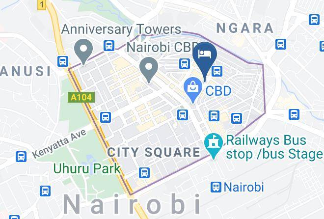 Nairobi - Accra Hotel Maps