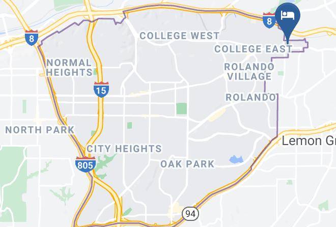 San Diego - Ace Budget Motel Maps