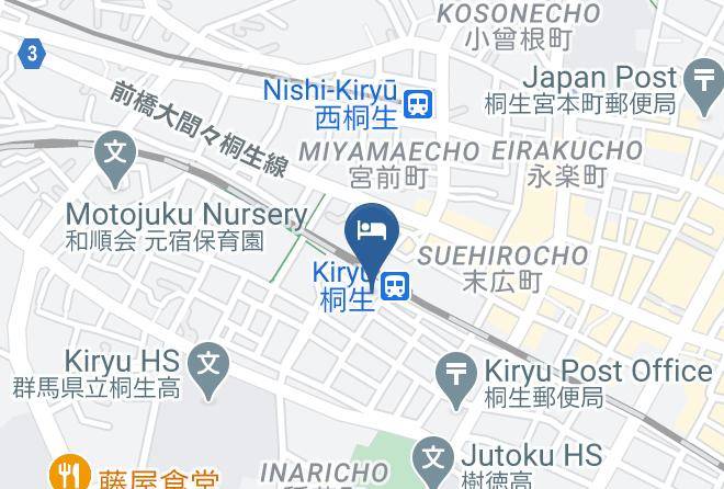 Kiryu City - Ace Hotel Maps