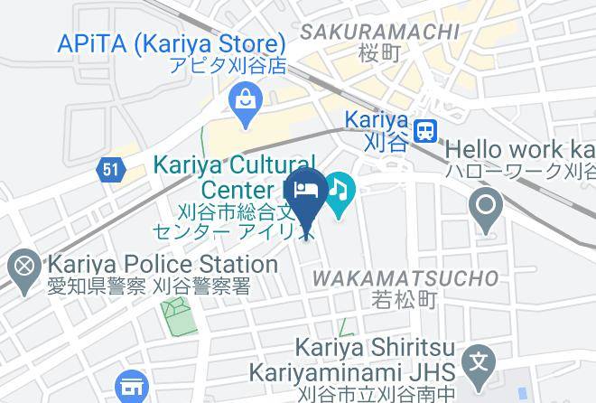 Kariya City - Ace Inn Kariya Maps