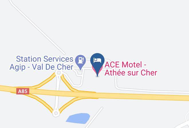 Indre Et Loire - Ace Motel Athee Sur Cher Maps