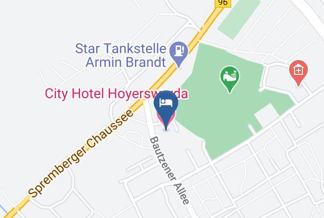 City Hotel Hoyerswerda Map