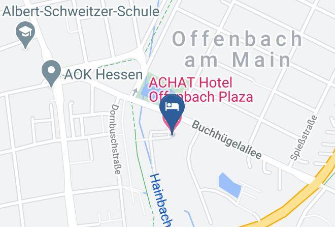 Offenbach Am Main - Achat Hotel Offenbach Plaza Maps