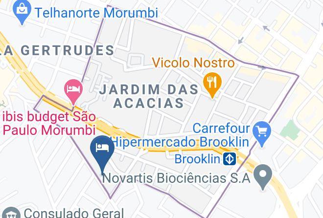Sao Paulo Santo Amaro - Hotemo Acomodacoes Economicas Maps