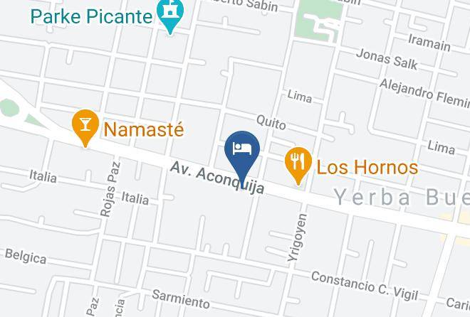 Yerba Buena Department - Aconquija Hosteria Maps