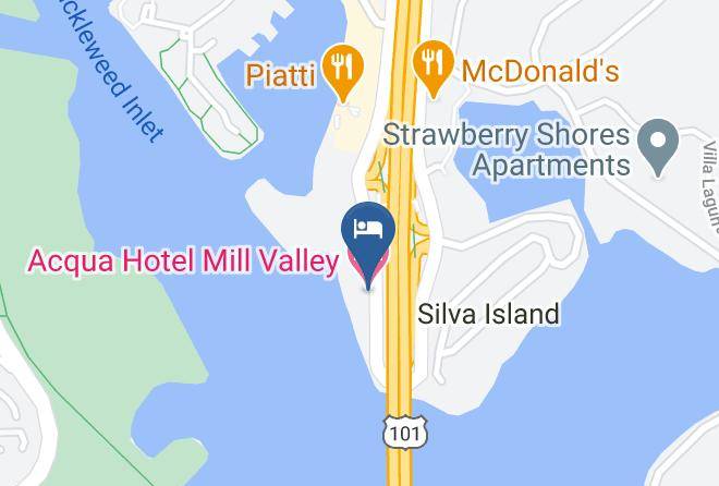 Marin - Acqua Hotel Mill Valley Maps