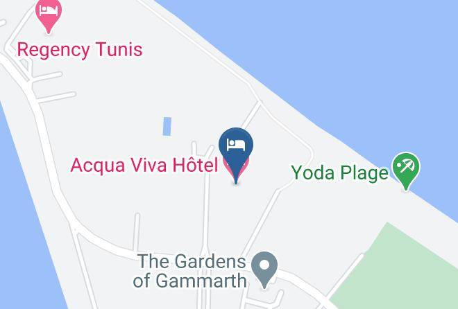Acqua Viva Hotel Map - Tunisia - Tunis