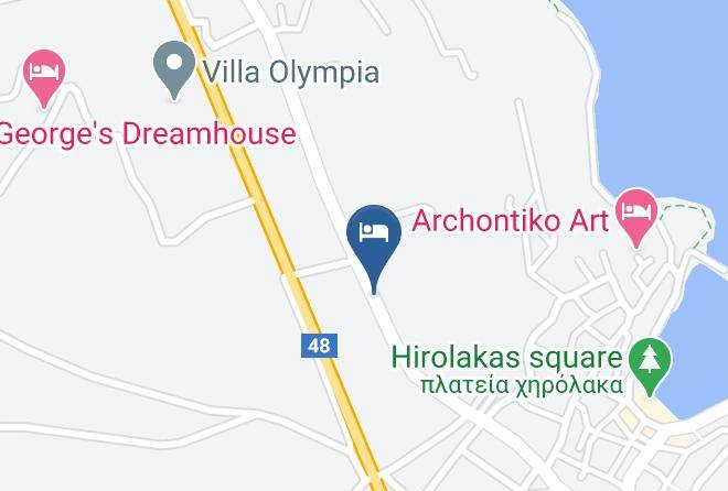 Acroploro Galaxidi Hotel Map