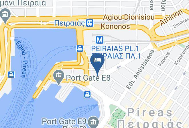 Piraeus - Acropole Hotel Maps