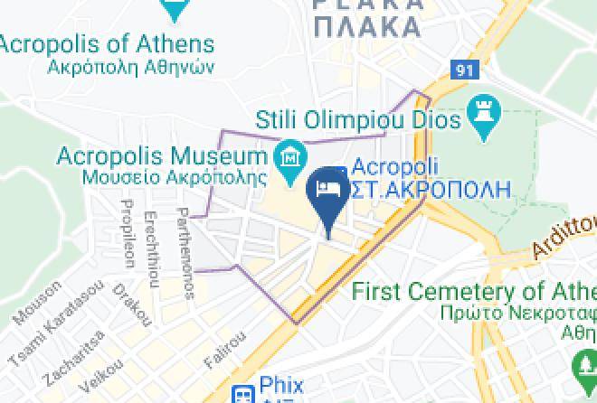 Central Athens - Acropolis Executive Suite Maps