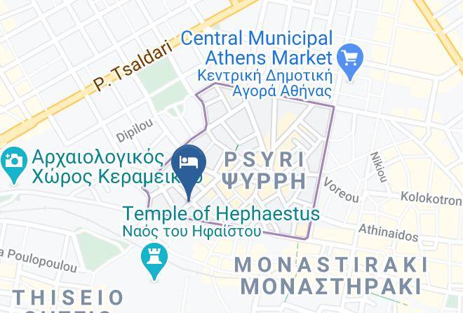 Central Athens - Acropolis Outlook Maps