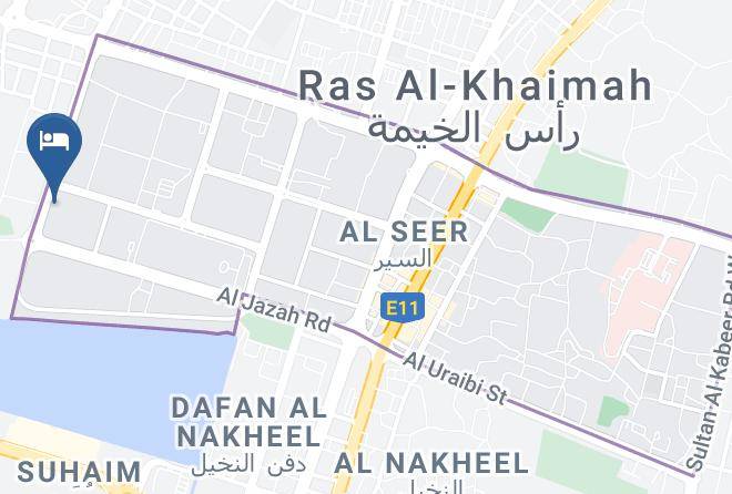 Action Hotel Ras Al Khaimah Map