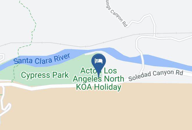 Los Angeles - Acton Los Angeles North Koa Holiday Maps