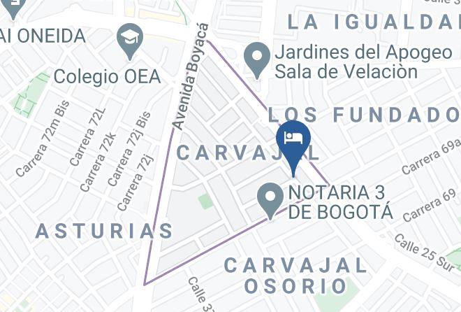 Bogota - Motel Acuario Maps