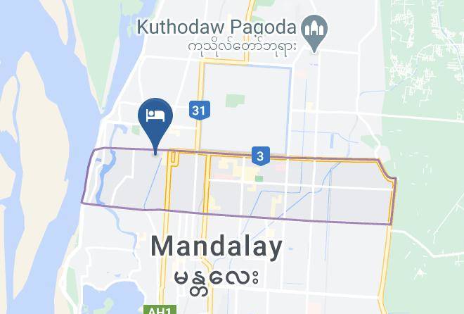 Chanayetharzan - A D 1 Hotel Mandalay Maps
