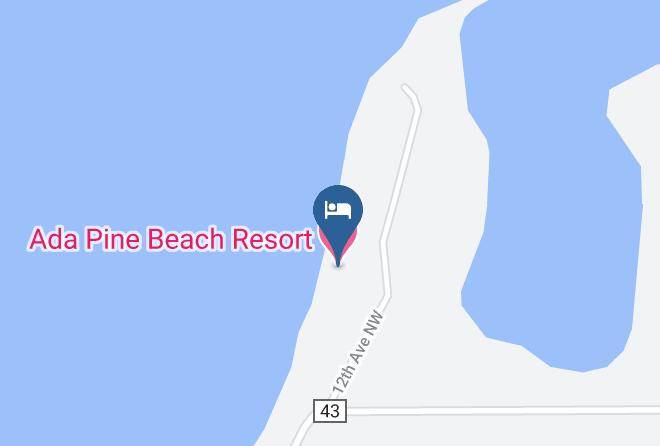 Cass - Ada Pine Beach Resort Maps