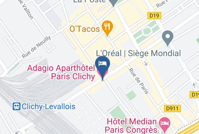 Hauts De Seine - Adagio Aparthotel Paris Clichy Maps