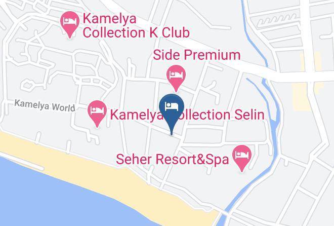 Adalya Ocean Deluxe Hotel Map