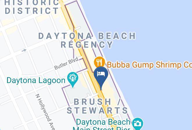 Volusia - Hilton Daytona Beach North Porte Cochere Maps