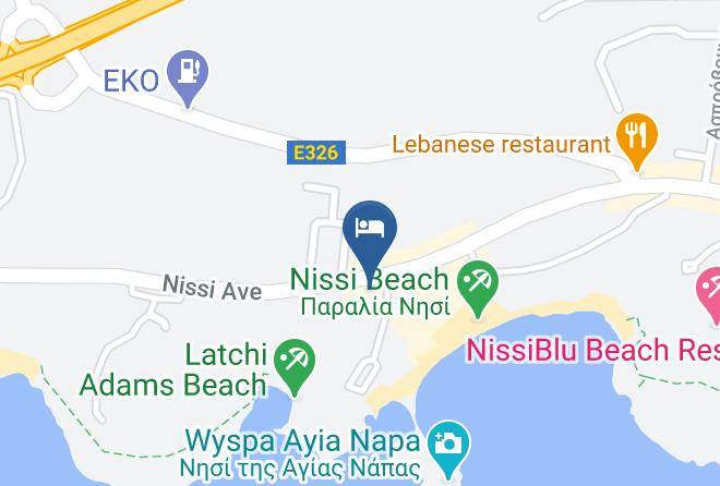 Cyprus - Adams Beach Hotel Maps