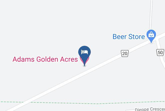 Adams Golden Acres Motel Map