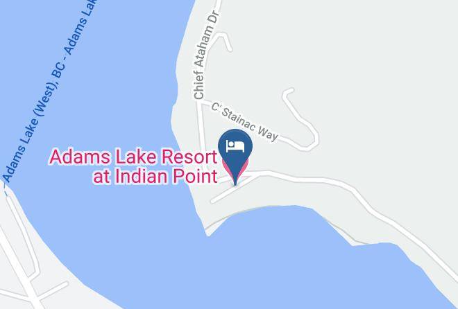Adams Lake Resort At Indian Point Map
