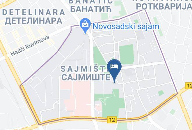 Addiko Bank Hotel Park Novi Sad Map