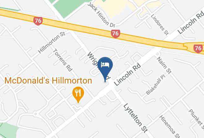 Christchurch - Addington Stadium Motel Maps