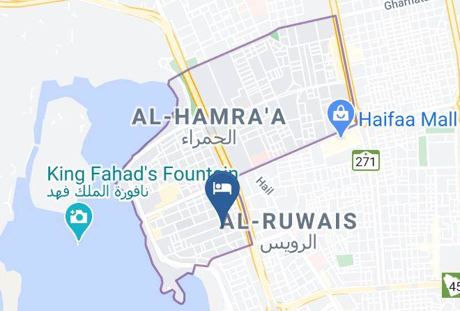 Jeddah - Address Alhamra Hotel Maps