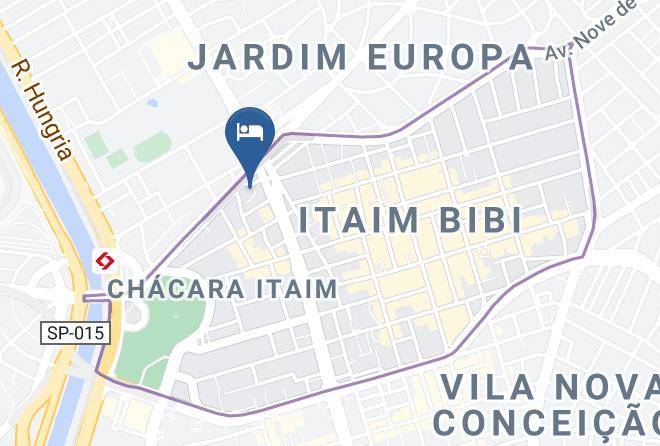 Sao Paulo Itaim Bibi - Hotel Address Faria Lima By Intercity Maps