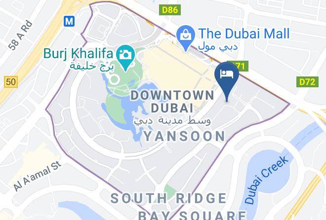 Dubai - Address Fountain Views Maps