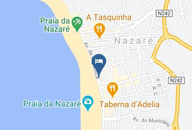 Nazare - Adega Oceano Hotel Maps