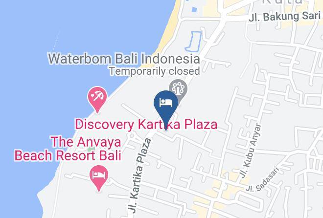 Badung Regency - Adhi Jaya Hotel Kuta Maps