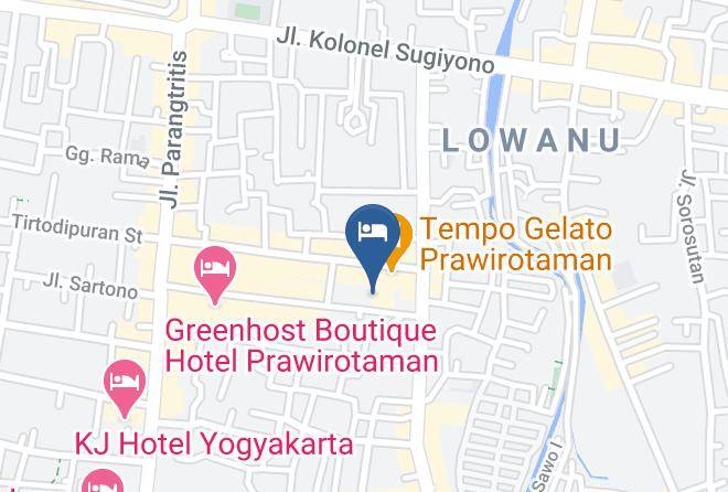 Kota Yogyakarta - Adhisthana Hotel Maps