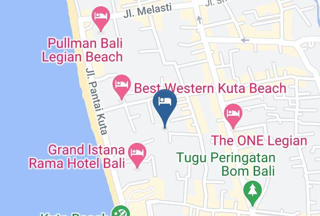 Badung Regency - Adi Dharma Hotel Kuta Maps