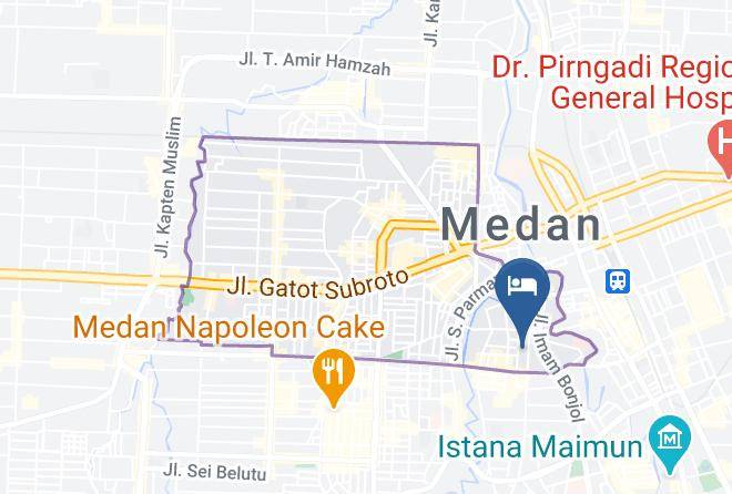 Kota Medan - Adimulia Hotel Maps