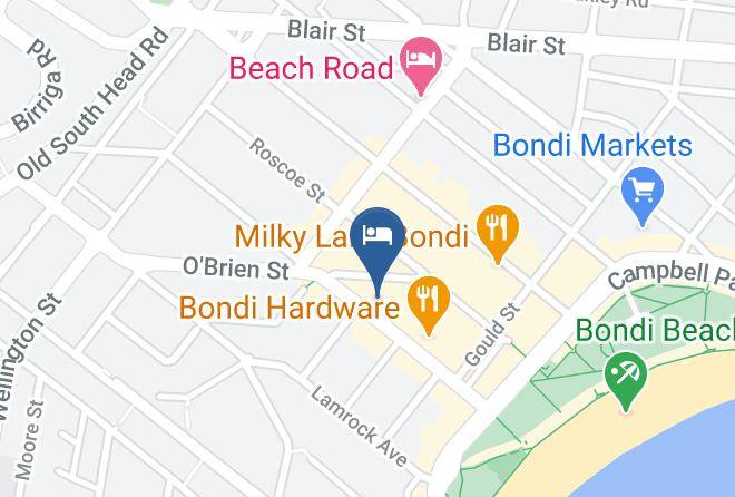 Waverley - Adina Apartment Hotel Bondi Beach Sydney Maps