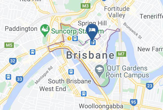 Brisbane - Adina Apartment Hotel Brisbane Anzac Square Maps